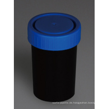 Schwarzer Urin und Hocker Container, PP Material, 100ml